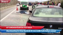 Afyonkarahisar’da feci kaza sonucu 2 kişi öldü 5 kişi yaralandı