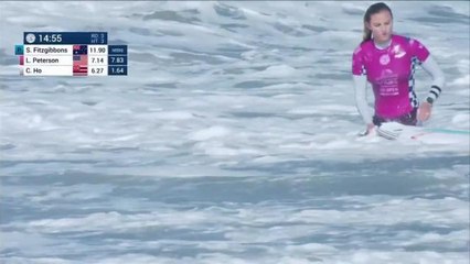 Adrénaline - Surf : Lakey Peterson with an 8.33 Wave vs. S.Fitzgibbons, C.Ho