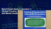 Best E-book Using Computers in Clinical Practice: Psychotherapy and Mental Health: Psychotherapy