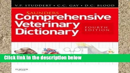 Best E-book Saunders Comprehensive Veterinary Dictionary, 4e Full access