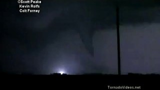 TWIN TORNADOES AT NIGHT! April 9, new northwest Iowa