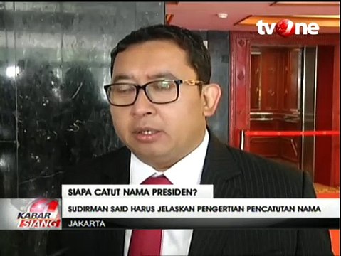 Tanggapan Fadli Zon dan Fahri Hamzah Terkait Laporan Sudirman Said