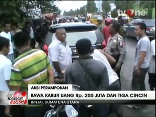 Pecahkan Kaca Mobil, Rampok Gondol Rp 200 Juta dan 3 Cincin
