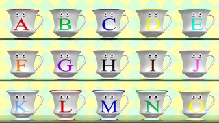 Alphabet Teapot & Teacups Learn ABCs