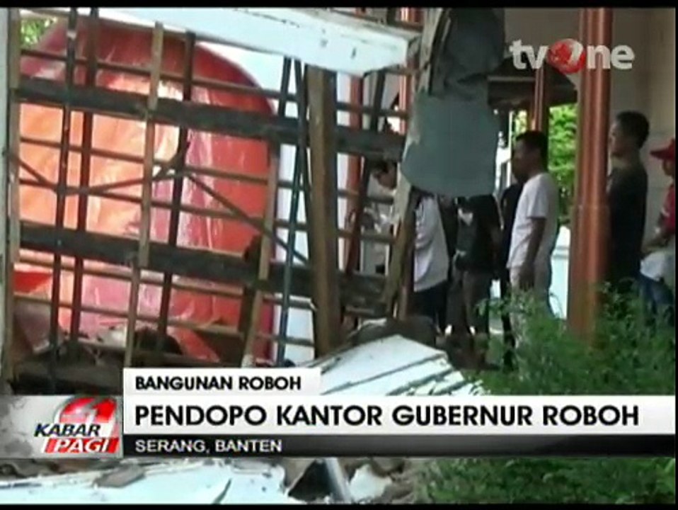 Atap Pendopo Kantor Gubernur Banten Lama Ambruk