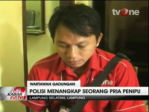 Tipu Calon Mertua, Wartawan Gadungan tvOne Diamankan Petugas