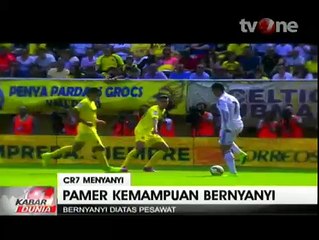 Begini Gaya CR7 Nyanyikan Lagu Rihanna