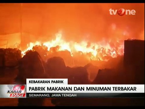 Pabrik Terbakar di Semarang, Kerugian Capai Miliaran Rupiah