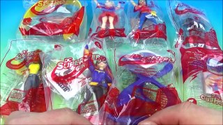 DC SUPERHERO GIRLS SET OF 8 McDONALDS new HAPPY MEAL KIDS TOYS VIDEO REVIEW