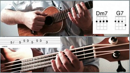 UPTOWN FUNK - BRUNO MARS - UKULELE & U-BASS QUICK TUTORIAL