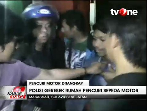 Polisi Tangkap 5 Pencuri Sepeda Motor di Makassar