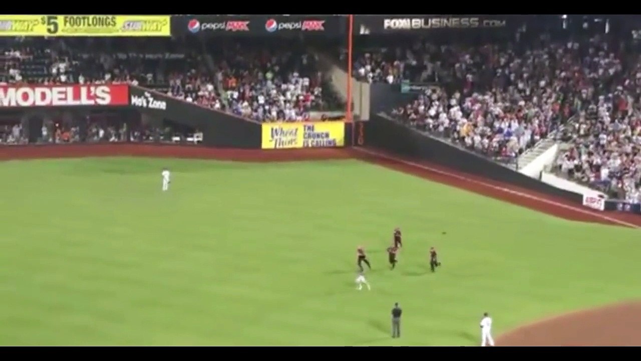 Epic Chase Between Guy and Field Security