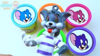 Сups Surprise Toys Play Doh Clay Tom and Jerry Collection Rainbow Colours for Kids