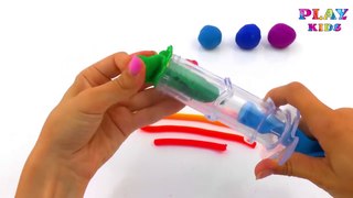 How to make colorful Rainbow with Play Doh | Play Doh rainbow for kids | Play kids