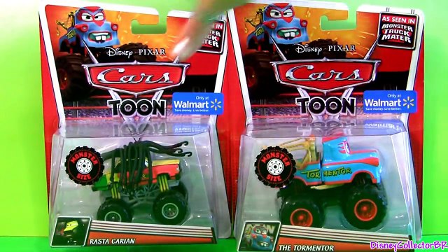Monster Truck Mater Cars Toons Toys Tormentor & Frightning McMean Lightning McQueen new D