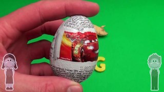 Disney Cars Surprise Egg Word Jumble! Spelling Animals! Lesson 9 Toys for Kids!