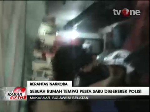 Polisi Gerebek Rumah yang Dijadikan Tempat Pesta Sabu