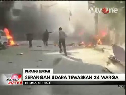 Serangan Udara Rusia Tewaskan 24 Warga Suriah