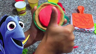 Finding Dory Surprise Learn Colors with Play Doh Pizza Molds Best Preschool Learning for K