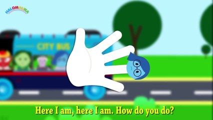 Inside Out Bus Finger Family nursery rhymes for Kids By Halomalika