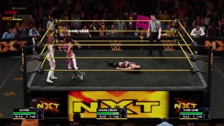 WWE 2K18 NXT QUALIFYING MATCH SARAH LOGAN VS ALIYAH VS KAIRI SANE