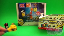 Minions Party! Opening Minions Kinder Surprise Eggs Blind Box and Mega Bloks Toys!