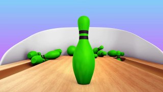 Learn Colors with Colors 3D Bowling Game | Learning Colors for Children