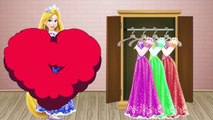Learn Colors Wrong Colors Change Dress Disney Princess Rapunzel Tangled Nursery Rhymes For