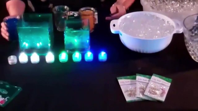 Cách trang trí bằng đèn Led chìm và hạt nước Polymer 5