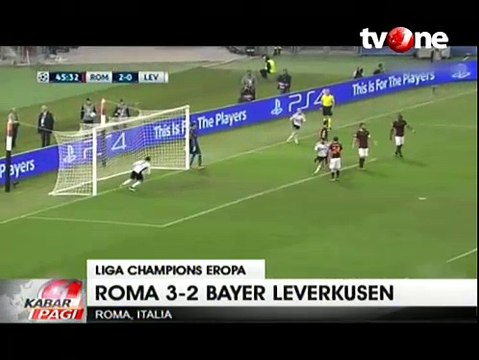 Roma Bungkam Leverkusen di Olimpico