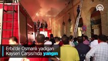 Erbil'de Osmanlı yadigarı çarşıda yangın