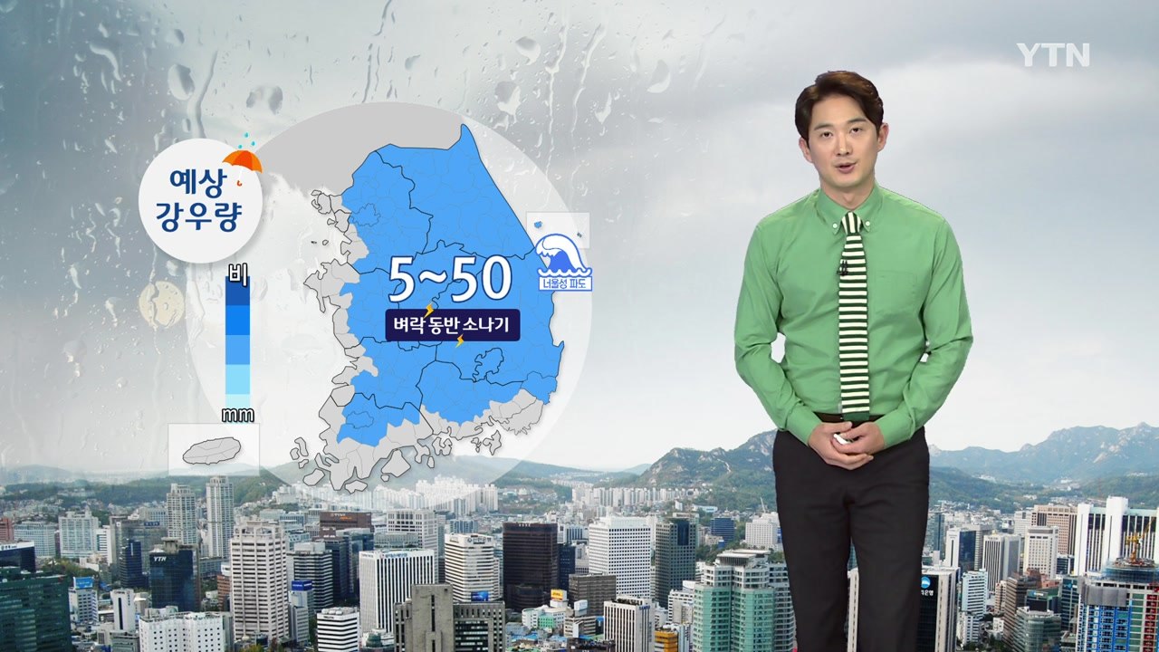 [날씨] 내일 동해안 비 내리며 폭염 주춤...내륙 곳곳 소나기 / YTN