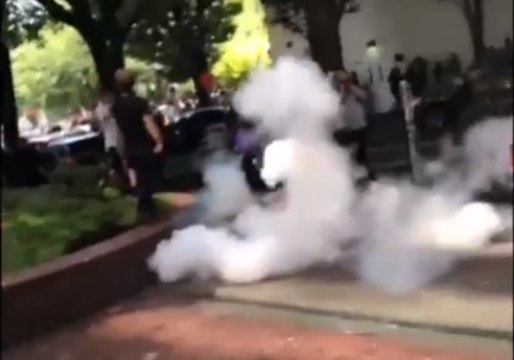 Flash Bangs Used to Disperse Crowd at Patriot Prayer Event in Portland