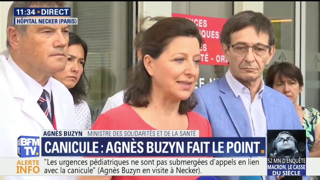 Les urgences pédiatriques ne sont pas submergés d'appels en lien avec la canicule , assure la ministre de la Santé