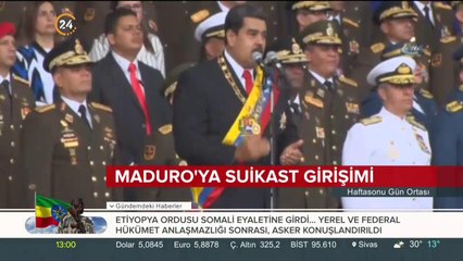 Maduro'ya suikast girişimi düzenlendi