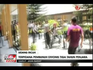 Sidang Pembunuhan Di PN Garut Berlangsung Ricuh