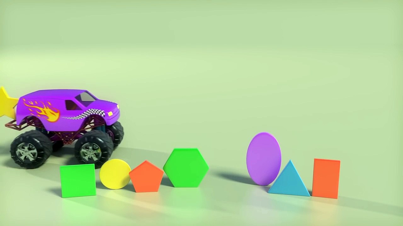 Learn Shapes With Monster Trucks Binkie TV Monster Truck Video