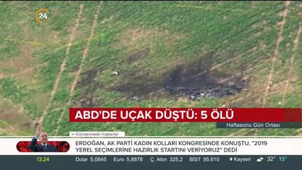 ABD'de uçak düştü