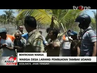 Aksi Penolakan Pembuatan Tambak Udang di Kebumen Ricuh
