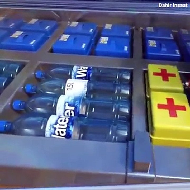 This earthquake-proof bed swallows you when it senses the ground shaking! ️Credit: Dahir insaat