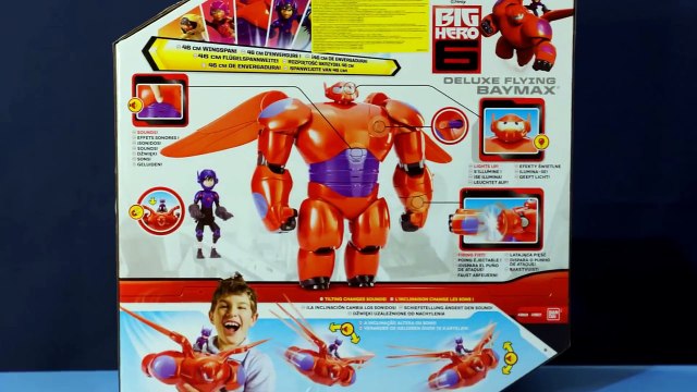 Город Героев игрушки из мультика. Летающий Бэймакс и Хиро. Big Hero 6 Deluxe flying Baymax