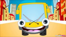 Wheels on the Bus Go Round and Round Nursery Rhyme with Lyrics Sing Along Version