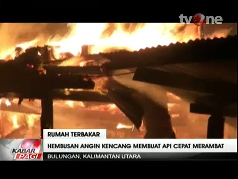 Kebakaran Besar Hanguskan 20 Rumah di Kalimantan Utara