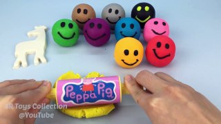 Play Dough Smiley Face with Zoo Animal Molds Fun & Creative for Children