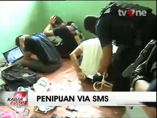 Polisi Gerebeg Sindikat Penipuan Melalui SMS di Cianjur