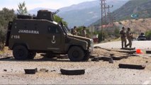 Güvenlik güçleri ile teröristler arasında çıkan çatışmada, bir asker yaralandı