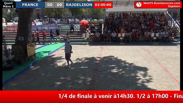 International à pétanque d'Espalion 2018 : Quart de finale FRANCE vs MADAGASCAR
