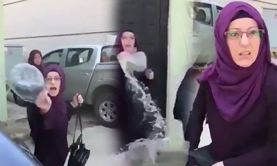 Hayvannlar için bırakılan bir kap suyu çok gördüler