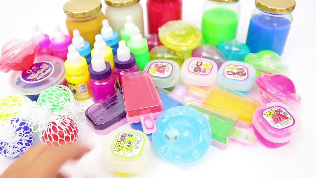 DIY Combine All the Colors Slime Clay Learn Colors Slime Balloon Squishy Stress Ball