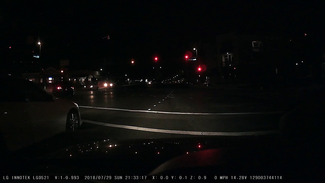 Car Pulled over After Racing at Stoplight